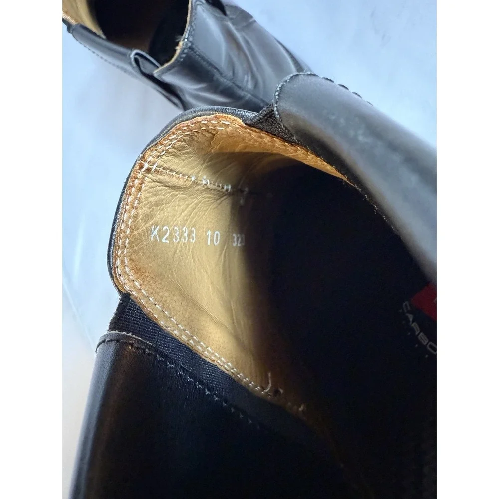 MICHAEL TOSCHI CIS Equipped Carbonlite Black Leather Ankle Boot Mens Size 10